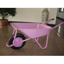 Pink Yard Heavy Duty Wheelbarrows with Pneumatic Wheel Wb5009